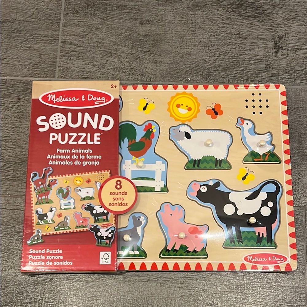 Melissa & Doug Red and Green Sound Puzzle